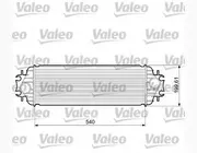 Радиатор интеркулера на Renault Trafic 01-> 1.9dCi — Valeo ( Франция) - VAL817554