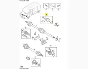 Пыльник ШРУСа (внутренний, правый) на Renault Trafic 2001-> 1.9dCi — Metalcaucho (Испания) - MC01135